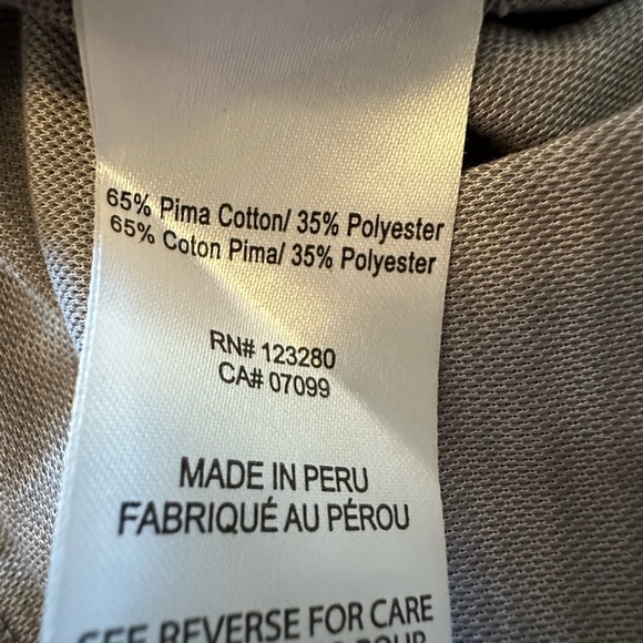 Travis Mathew Men’s Gray Polo Shirt Large - Picture 8 of 8